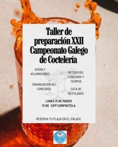 Cartel-Taller-de-preparación-para-el-Campeonato-Galego-de-Coctelería-2025